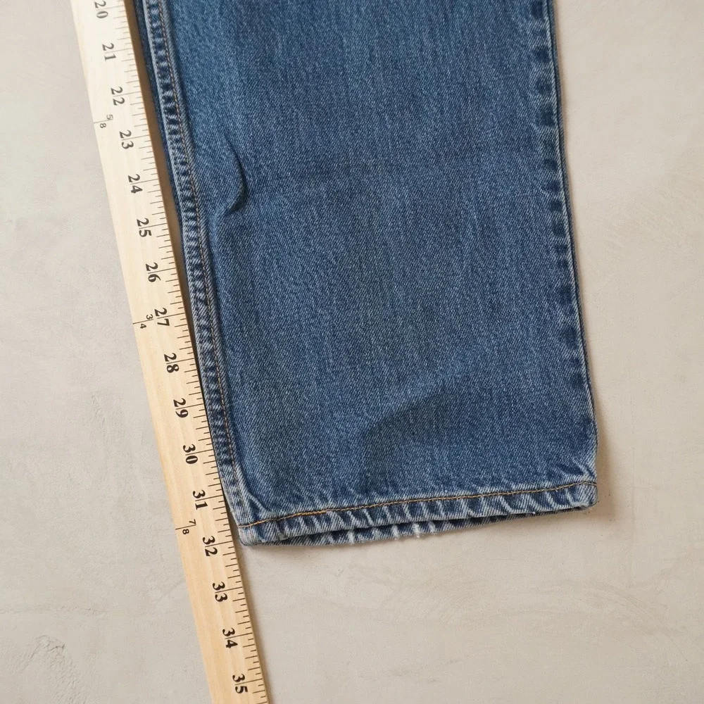 Vintage Levis 550 Relaxed Fit Jeans 36x32 Mens 90s Blue Tapered Leg Denim